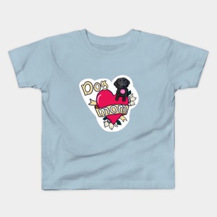 Black Lab Dog Mom Tattoo Kids T-Shirt